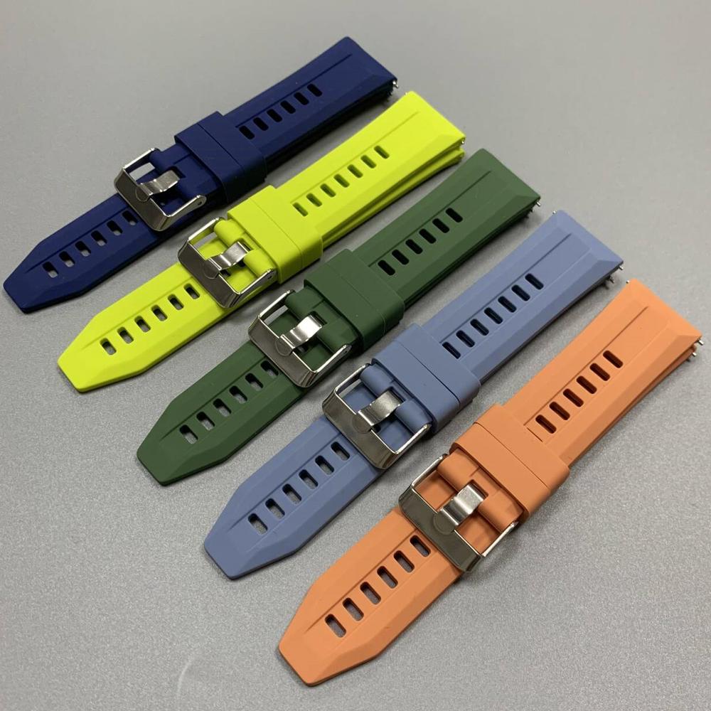 22mm Sports Strap For Huami Amazfit Bip 6 5/GTR 47mm 4/3Pro/Balance2 Silicone Wrist Band For Samsung Galaxy Watch3 45mm Bracelet