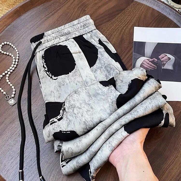 Temperatur Lässige Retro Polka Dot Weitbeinige Hose Neues Design Locker Vielseitig Schlank Lässige Hose für Damen