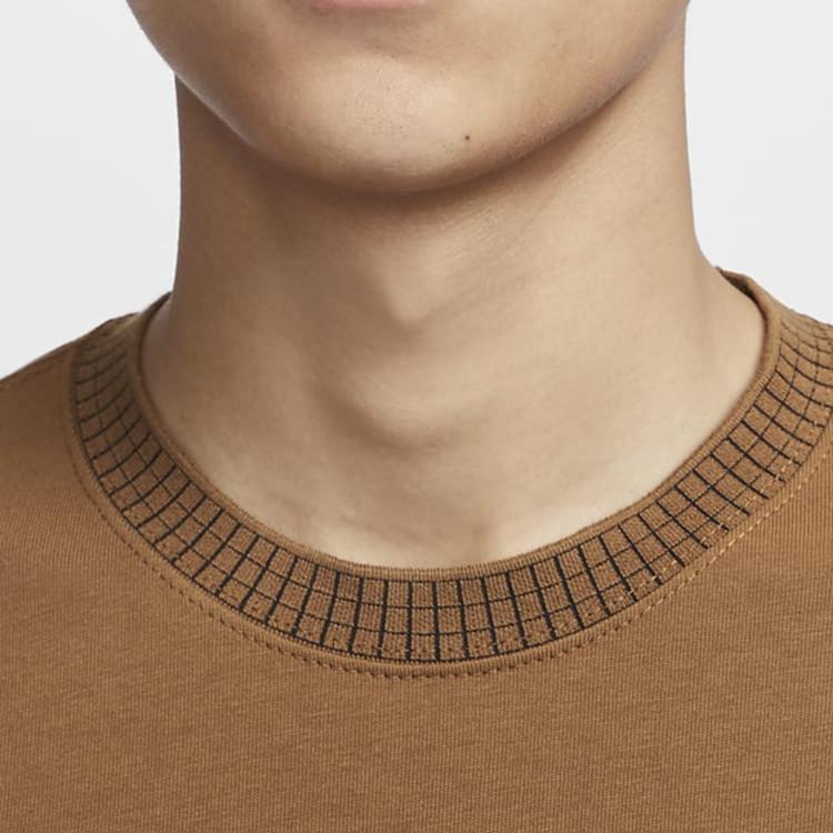Nike Sportswear Logo Design Casual Round Neck Short Sleeve T-Shirt Men T-Shirts Light-British-Brown FV3759-281