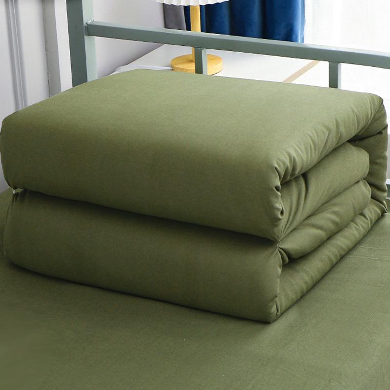 Army Green Cotton Quilts: Emergency, Dormitory & Military Use Mattress 90*200cm (Budget)