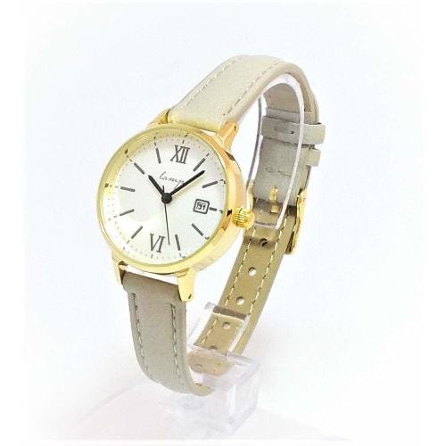 Lamp Watch with Date Display and Simple Strap H03419A-1 GY Women's Gray