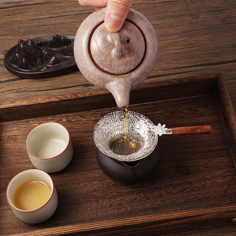 1PC Wooden Tea Leak Tea Filter Tea Water Separator Tea Leak Tea Set Tea Filter Tea Filter Tea Filter