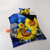 Comforter All-Season Breathable Polyester Sunflower And Butterfly With Zipper Closure Digital Print Floral Sky Pattern