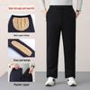 Men's Thickened Cotton Winter Trousers - Casual and Warm for Middle-Aged and Elderly Dads