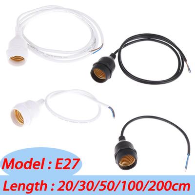 20/30/50/100/200CM Waterproof 220V E27 Lamp Holder With Power Cord Socket Industrial Farm Screw String Lamp Connector