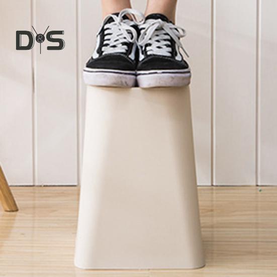 Small Waste Basket Trash Can Large Capacity Solid Color Easy To Clean Indoor Outdoor Plastic Garbage Bin