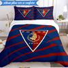 3PCS Pogoń Football Crest Bedding Set 2D Printing (Includes 1 Duvet Cover + 2 Pillowcases Coreless), Bedroom decor,Fan gift