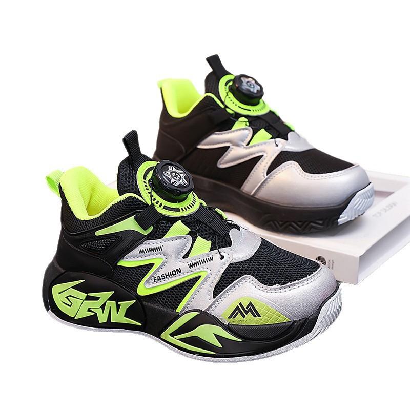 Boys Lightweight Breathable Mesh Running Shoes Fall Outdoor Activity Kids Sneakers Size 28-39