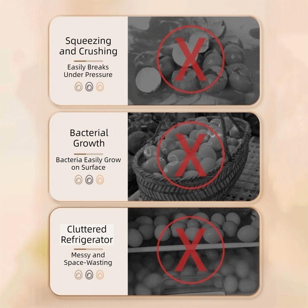 Plastic Refrigerator Egg Organizer 6/15/24 Grids Eggs Case Multipurpose Egg Protector  for Kitchen