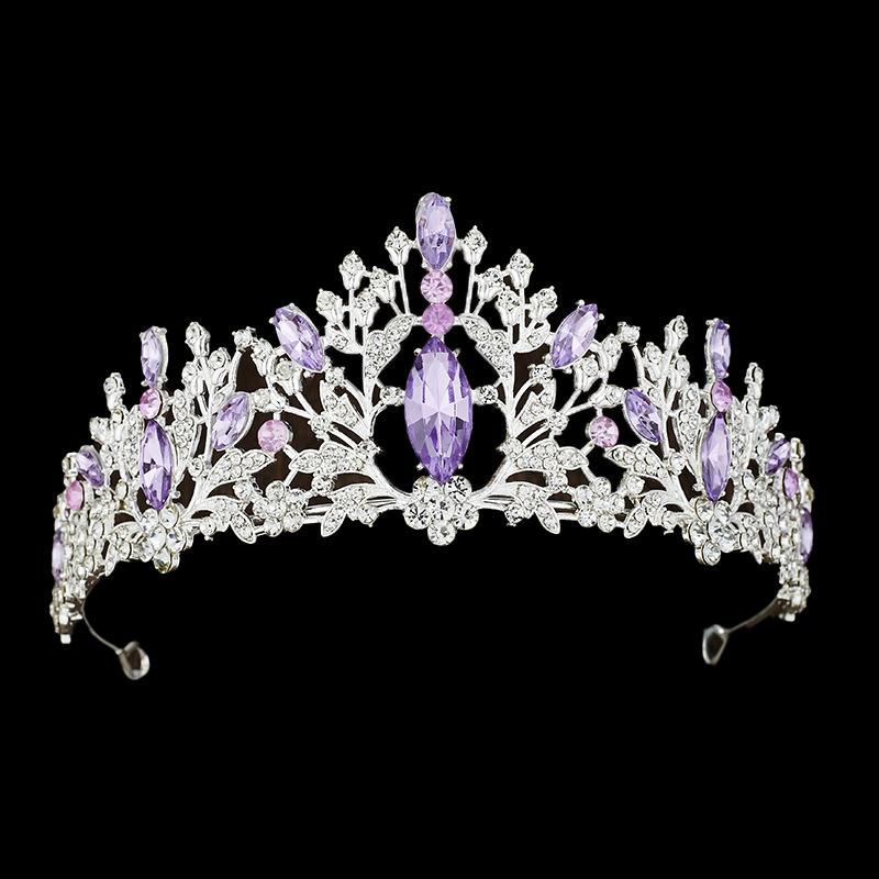 European and American Bride Crown Hair Accessories Crown Dress Accessories  Wedding Styling Headwear for Women