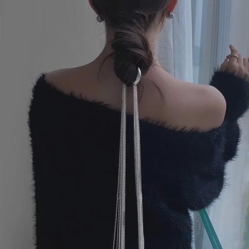 Eleganter Damen 2021 Brautschmuck mit langen Quasten