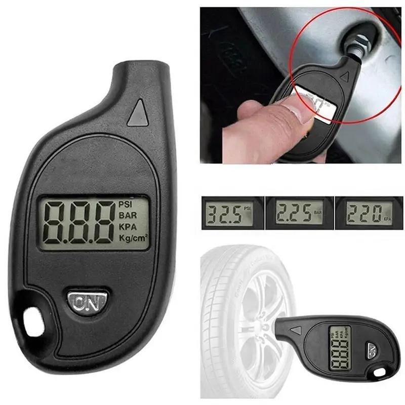 Mini Tire Gauge Digital With LCD Display Car Tire Air Pressure Tester Meter Auto Car Motorcycle Tire Safety Alarm Testing Tools