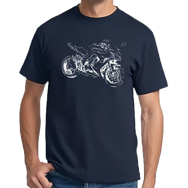 Men's Hip Hop T-Shirt Designer Clothes Slim Fit For Motorcycle Street Z 1000sx Z1000sx Summer Novelty