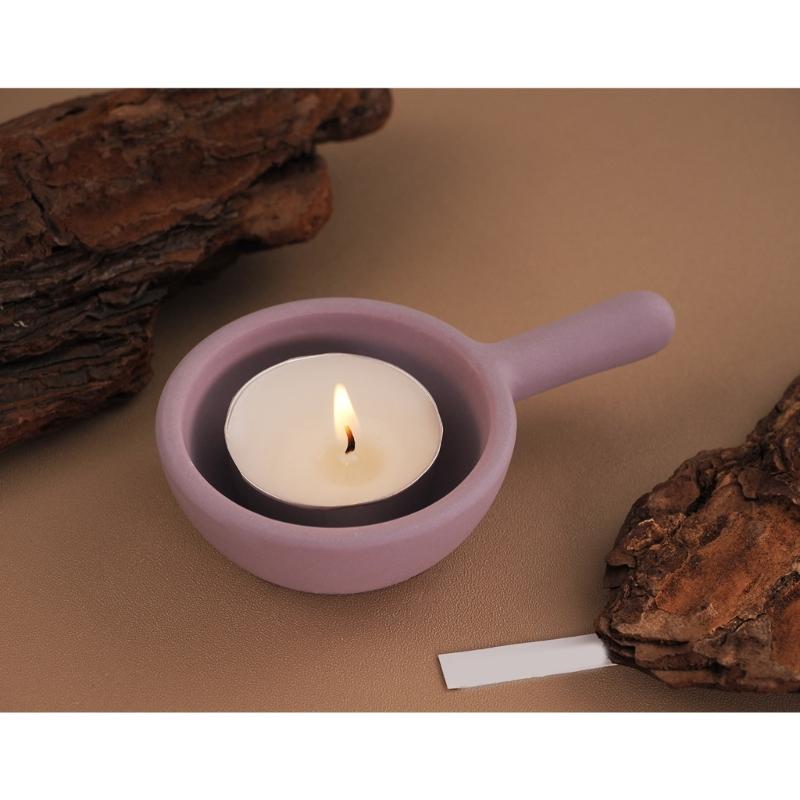 Pans Shape Candle Holder Silicone Molds Epoxy Resin Molds Plaster Molds 3D Handle Jar Candlestick Molds Candle Cup Molds