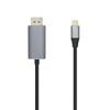 Aisens Displayport Cable Aisens A109-0394/ Usb Type-c Male - Displayport Male/ Up To 27w/ 1250mbps/ 80cm/ Black