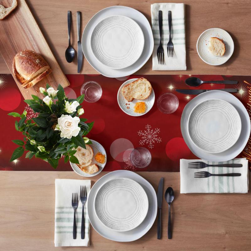 Nordic Crăciun Moș Crăciun Petrecere Decorare Masă de Sărbători Steagul de masă Bucătărie Față de masă Covoraș de vacanță Steagul de masă imprimat