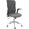 Chaise De Bureau Ergonomique - PIQUERAS Y CRESPO - Gris Moyen - Dossier En Maille Respirante - Siège Rembourré