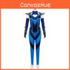 Mortal Kombat Kitana Cosplay Costume With Pu Leather For Female Cosplayers
