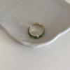French Retro Pearl & Stone Drip Oil Metal Ring: Chic, Versatile, Elegant Women's Finger Accessory