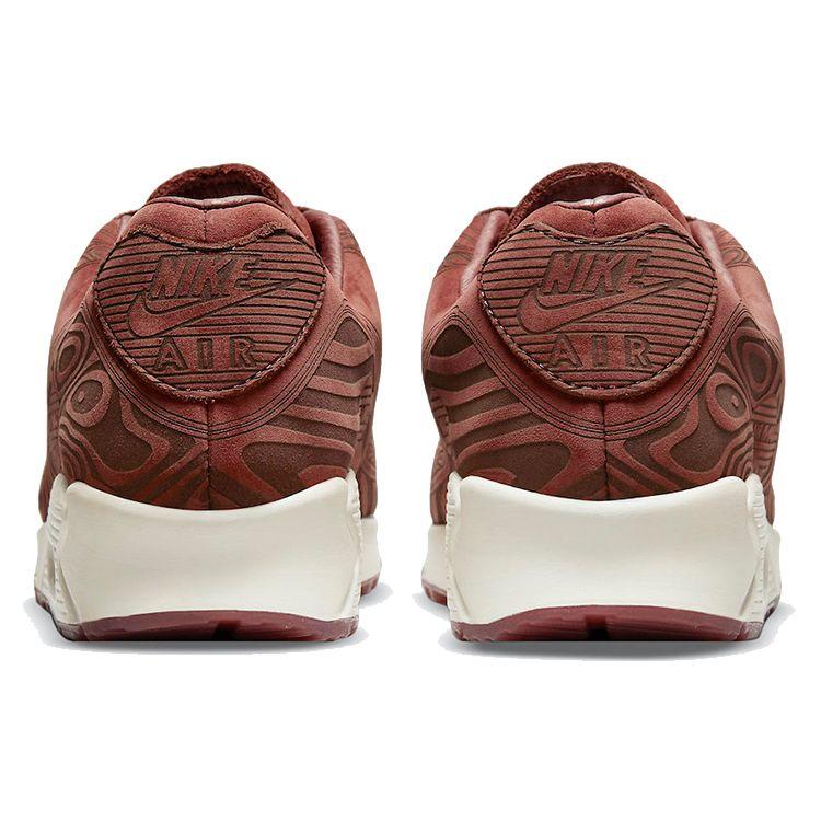 Nike Air Max 90 QS Laser Woodgrain - Dark Pony Unisex Sneakers Red Light-Bone DH4689-200