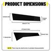 Gloss Black Pillar Post For Porsche Macan 2014-22 6pcs Door Trim Molding Cover N