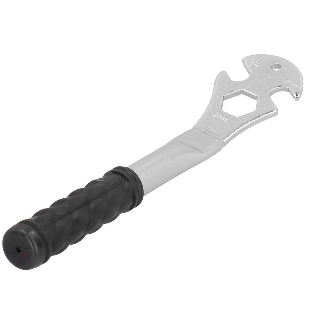 15mm 24mm 9/16" Bicycle Pedal Spanner Heavy-Duty Pedal Removal Tool  Biking Maintenance