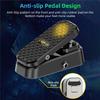 VE-P1 Lautstärke-Expression Gitarreneffektpedal 2-in-1 Doppelte Steuerung Stummer Puffer Metallgehäuse Stereo-Schnittstelle für Gitarre Bass