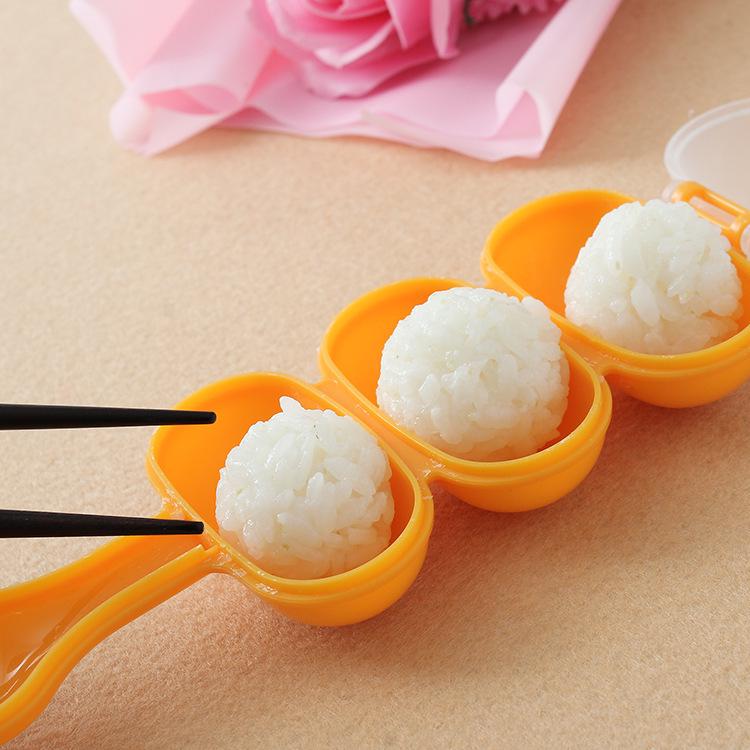 Douyin 3-Hole Shake-Shake Rice Ball Mold - Small Spherical Rice Ball Maker