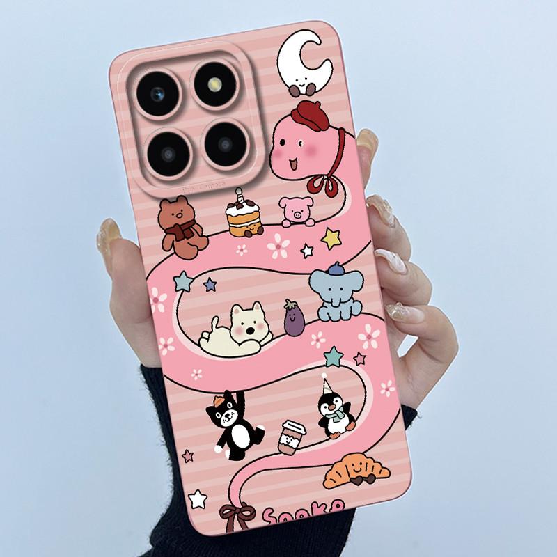 For Honor X6a X6b X6c X6 X6s Case Simplicity flower Soft Silicone Cover For HonorX6a X 6B X6 b Shell Lens Protective Phone Funda