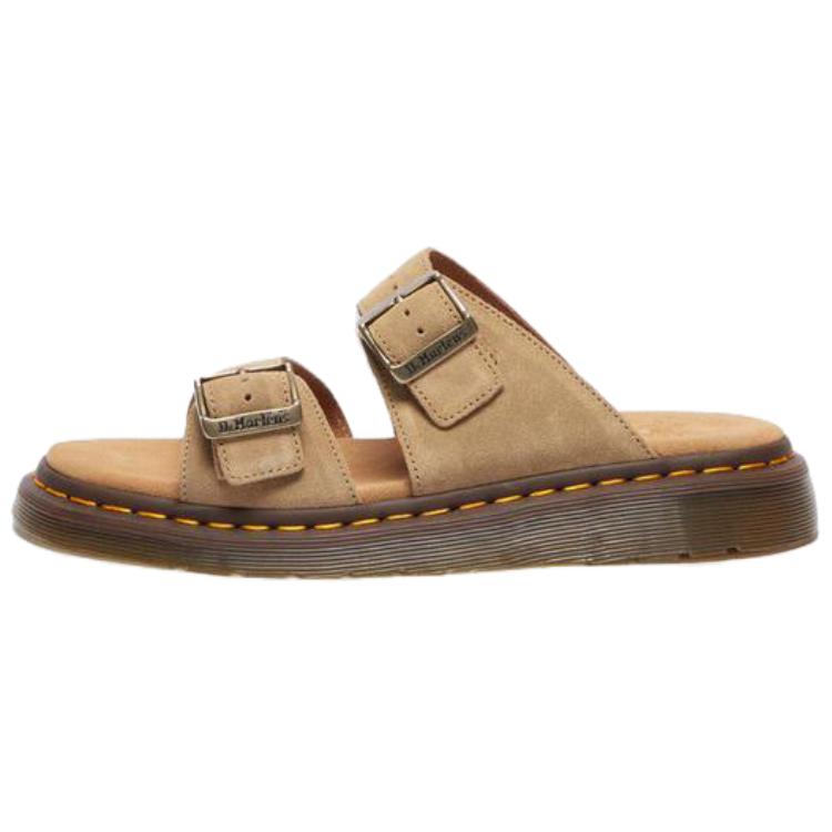 Dr. Martens Unisex Double Buckle Suede Sandals Black 41083200 38