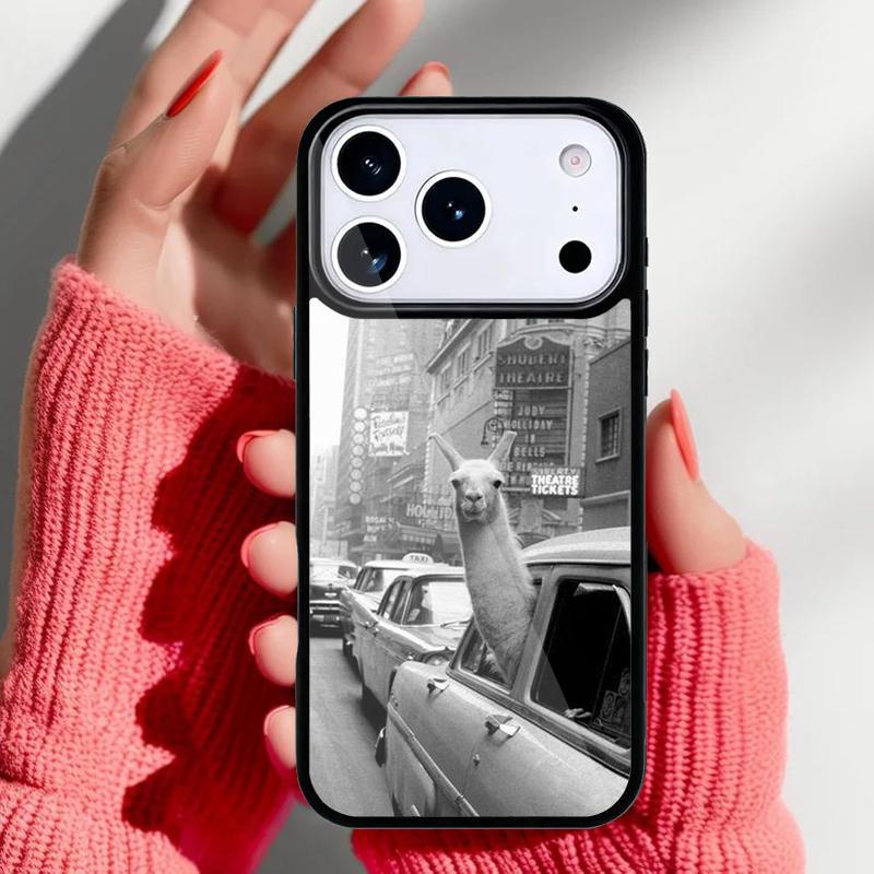 

Cute Alpaca Donkey Phone Case for iPhone 17 16 15 14 13 Pro Max Back Cover for 12 11 Pro Coque iPhone 16 Plus