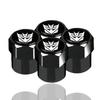 AAYQ1 4Pcs Car Tire Valve Stem Caps Transformers Emblem Car Wheel Tires Valves Tyre Stem Air Caps Airtight Cover Motorcycle Accessoire