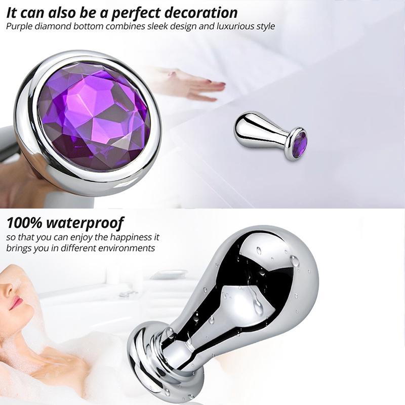 RUNYU Large Anal Plug Metal Lighting Modeling Butt Plug Women Men Anal Expansion Couple Adule Sex Toy 18+