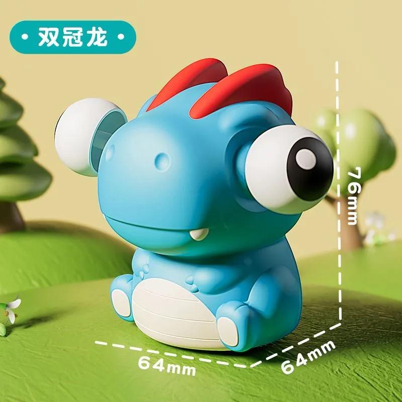 Non-Toxic Popping Dinosaur Squeeze Toy Stress Relief Fidget Toy With Googly Eyes Soft Rubber Popping Eyes Squeeze Toy