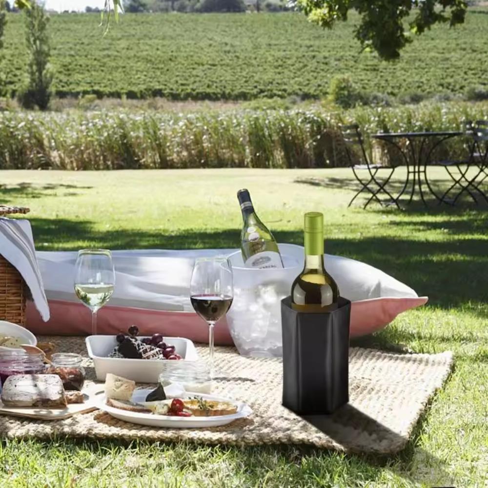 Foldable Insulated Wine Bottle Cover Reusable Champagne Ice Pack Ice Pack Wine Cooler Sleeve Party