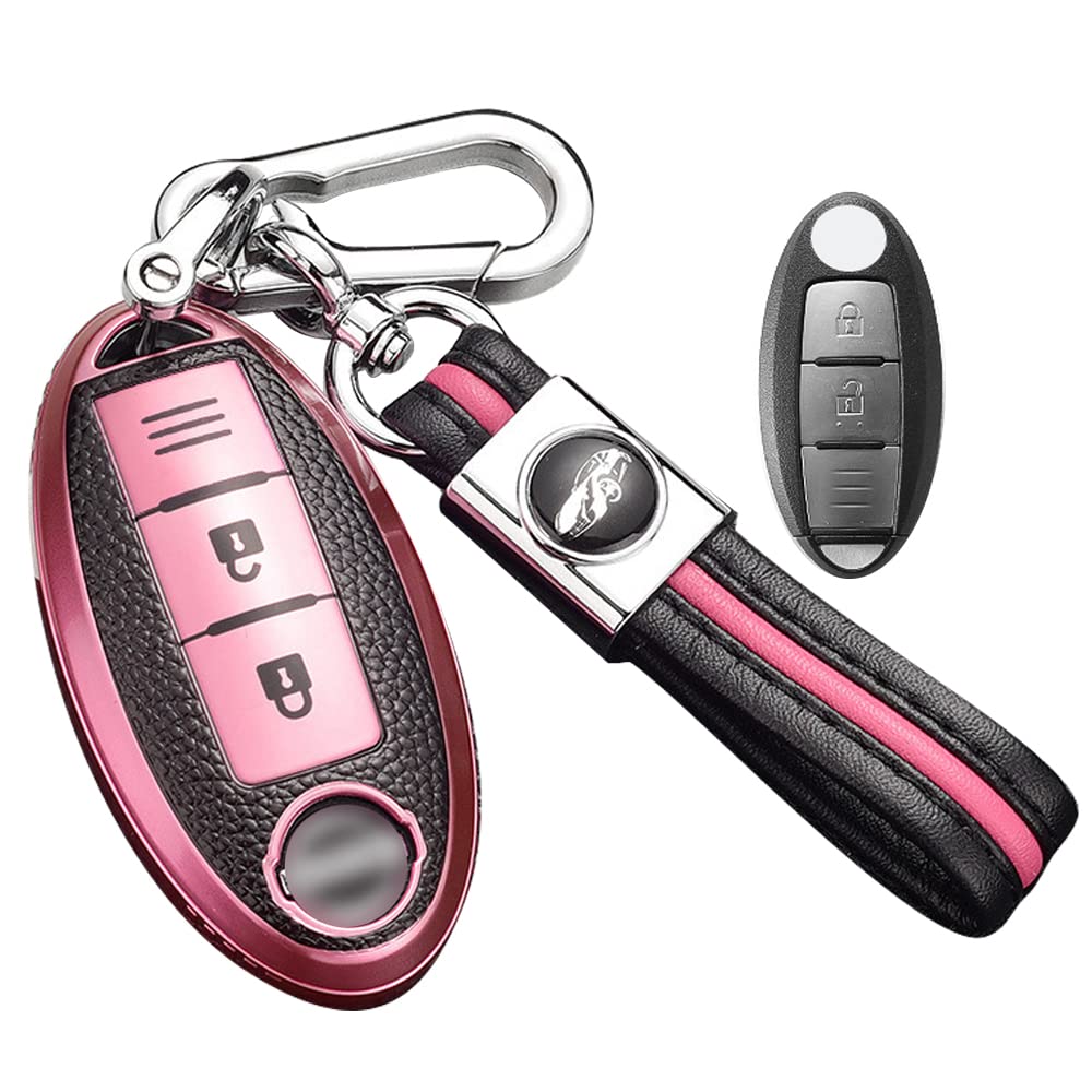 

LETINGFAR Чехол для ключа Nissan для автомобилей NISSAN, Чехол для смарт-ключа, Крышка ключа, 2/3 кнопки, NISSAN-2JUAN-SH-ZS-PW-YK золотой