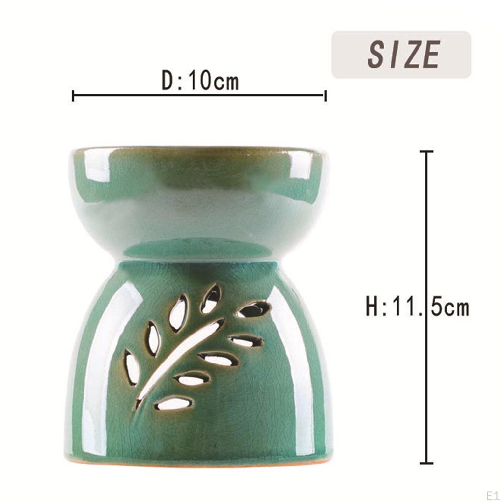 Ceramic Tealight Candle Holder Essential Oil Burner diffuser Furnace with Top Bowl Home Fragrance