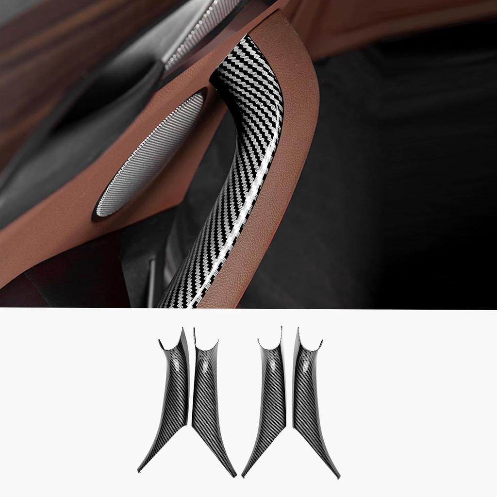 For BMW X3 X4 G01 G02 2018-2023 Window Switch Panel Cover, BMW 3/4 Series Accessories Carbon Fiber Pattern Door Control Button Panel Interior Trim