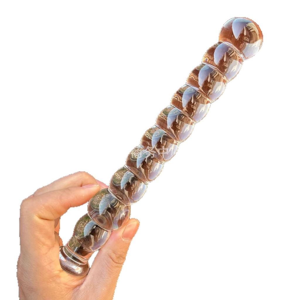 High Borosilicate Glass Bead for Adults - Large Crystal Anal Device for Women