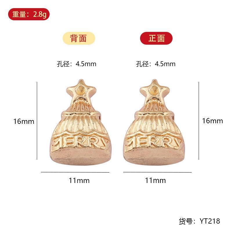 YT zinc alloy oil dripping small pendant, bracelet pendant, Christmas zinc alloy small size pendant