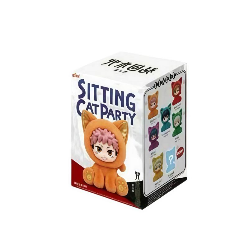 EAKI Jujutsu Kaisen Cat Cat Sitting Party Series Blind Box Anime Character Doll Collection Holiday Toys Gifts