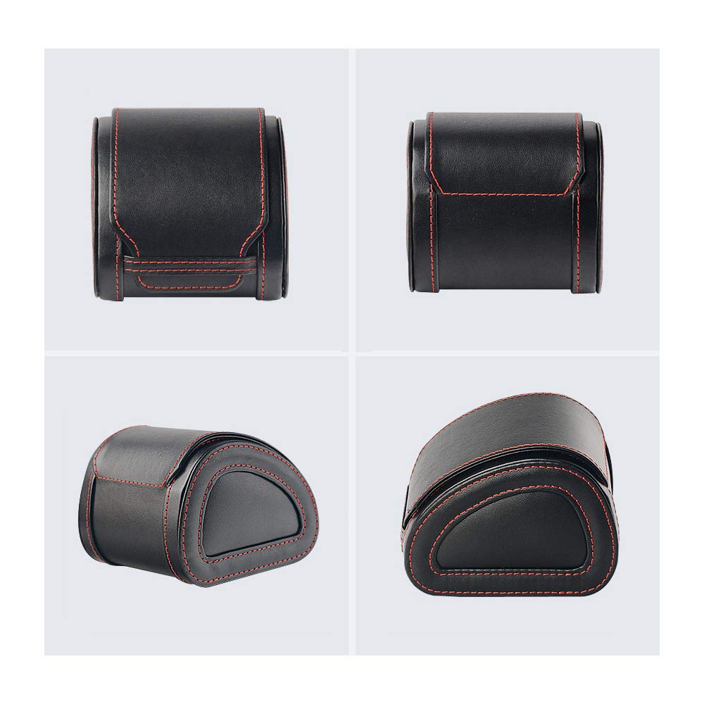 Whatna Genuine Leather Watch Storage Box for Interior Thick Waterproof and Perfect for Business and Carrying Your Brown and Black Case, 1-Watch Use,