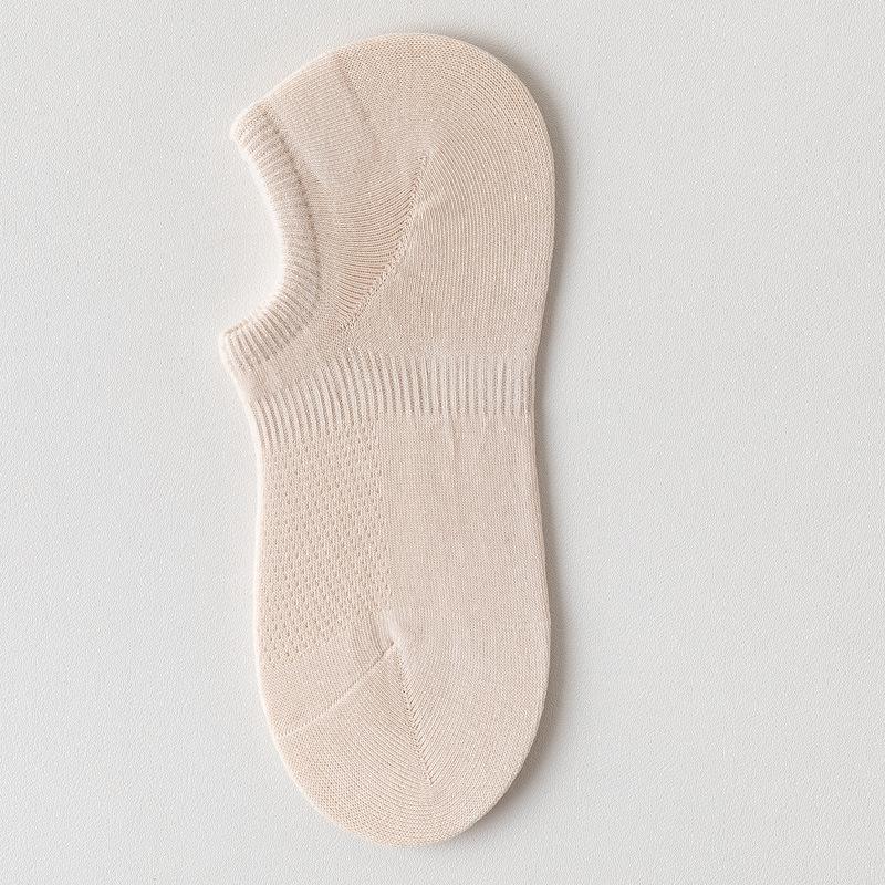 5 Paar Damen Kleine Frische Atmungsaktive Reiner Baumwolle Knochenlose Rutschfeste Unsichtbare Socken