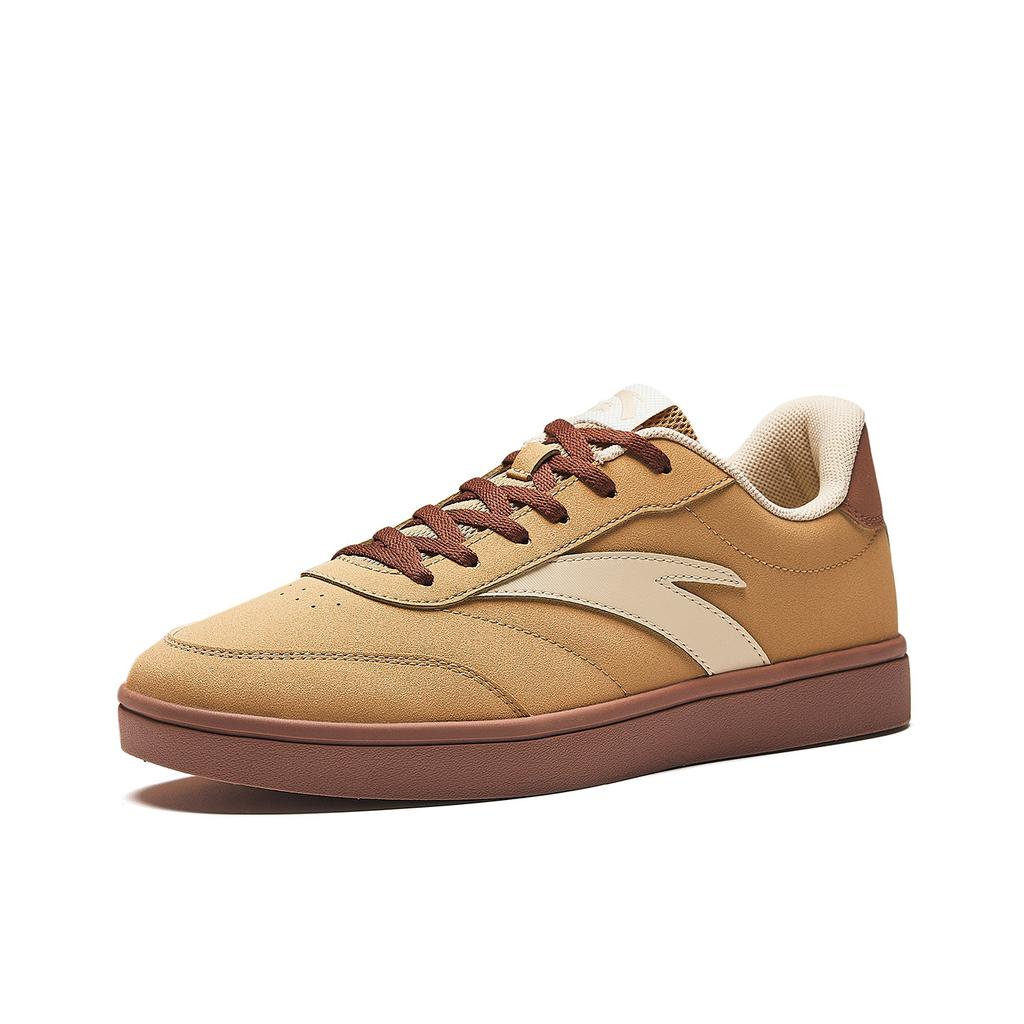 Anta Active Low Top Skateboard Shoes Men's Light Brown/Oat Gray 912618099-8