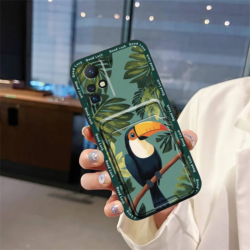 Anti-dust Full Wrap Phone Case For Infinix Zero X/X Pro/X6811/X6811B Shockproof Card Slot Dirt-resistant Protective Cute