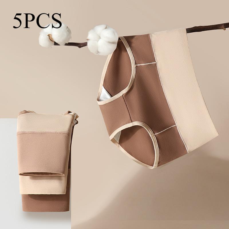 High Waisted Women's Underwear Hip Lifting Plus Size Pure Cotton Belly Cinching Seamless Triangle Panties