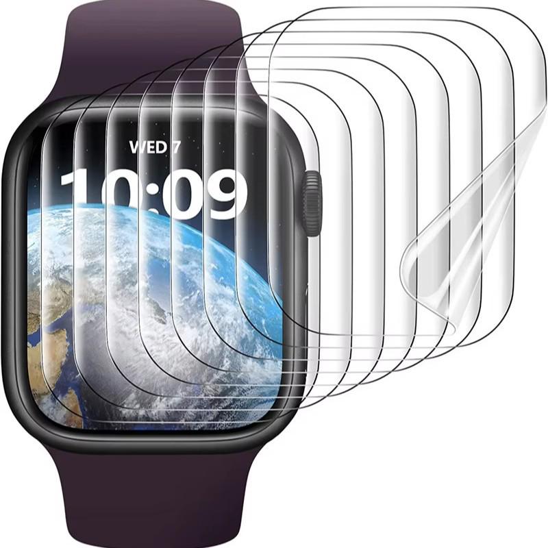 Apple Watch Protective Case & Hydrogel Screen Protector for All iWatch Series