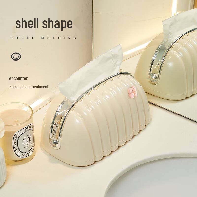 LIEI Luxury Shell Spring Tissue Box