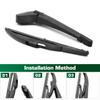 Wiper 10" Rear Wiper Blade & Arm Set Kit For Renault Scenic 2 / Grand Scenic MK 2 Windshield Windscreen Tailgate Window
