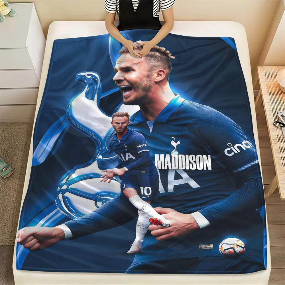 Tottenham Team Print FlAannel Blanket, High Quality Comfortable for All Seasons, Home Decor, Warmth and Comfort